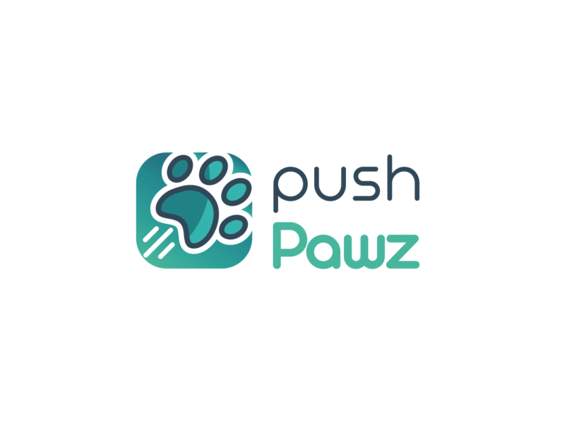 PushPawz splash screen 2d animation animated logo animation branding intro logo animation motion motion graphics splash splash screen ui анимация лого анимация логотипа интро