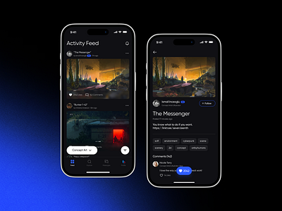 #46 DailyUI • Activity Feed 100ui activity activityfeed art artstation conceptart creative cyberpunk dailyui digitalart drawing feed illustration ui uidaily