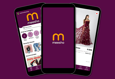 Case study 2/ Redesign: Meesho mobile app branding ui