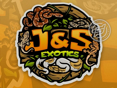 J&S EXOTICS character esportlogo esports illustration lizard lizardlogo mascot mascotlogo reptile reptilelogo snake snakelogo ui vector