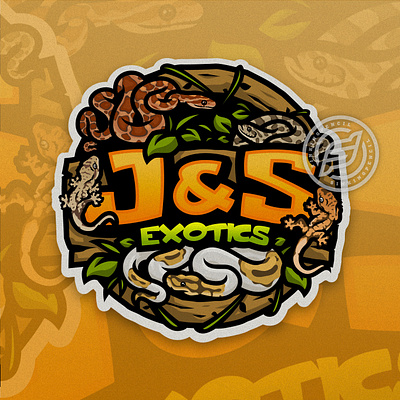 J&S EXOTICS character esportlogo esports illustration lizard lizardlogo mascot mascotlogo reptile reptilelogo snake snakelogo ui vector