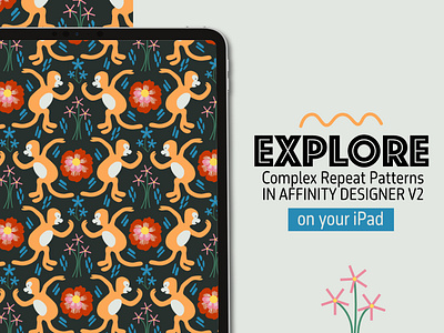 Design Complex Repeat Patterns in Affinity Designer V2 iPad affinity designer v2 design graphic design illustration ipad surface pattern design