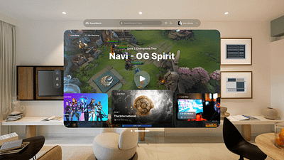 Vision OS(streaming platform) design platform ui uiux vision os