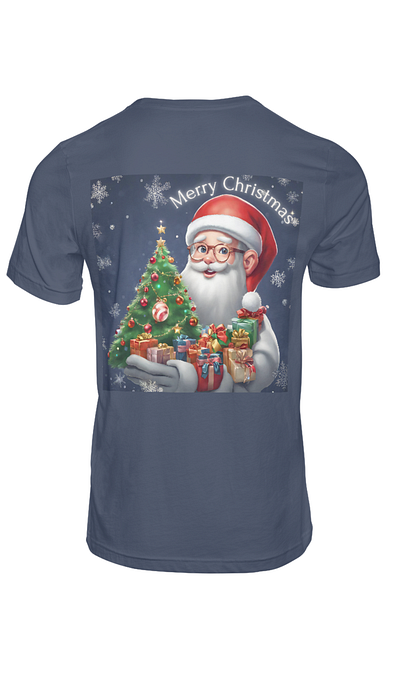 merry christmas with santa t-shirt design christmas design graphic design merry christmas santa t shirt design tree vector