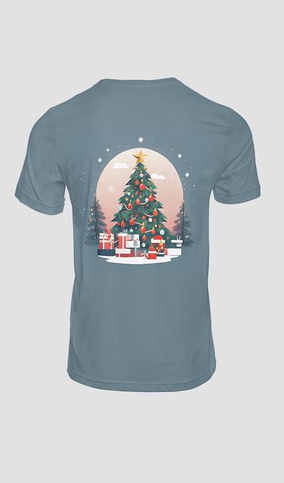 tree christmas t-shirt design christmas design graphic design green tree merry christmas t shirt t shirt design tree christmas ui