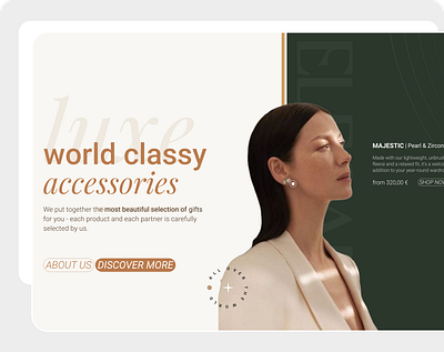 LUXE Ecommerce Website | Brand Identity | Case Study art brand identity branding clean design ecommerce homepage interface jewellery landingpage minimal modern redesign simple typography ui ui design ux web website