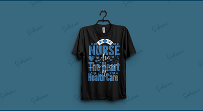 Nurse are the Heart of Health Care apparel art cloth daily daughter nurse dress everyday font style gift idea health care message mom nurse nurse t shirt pure quote regular text text based design type typography