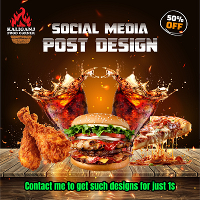 Restaurant social media post design. post design