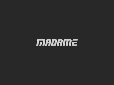 Madame - clothing brand logo brandlogo businesslogo clothinglogo creativelogo flatlogo iconlogo logodesign logodesigner logofolio logos minimallogo profesonallogo shoplogo uniquelogo wordmarklogo