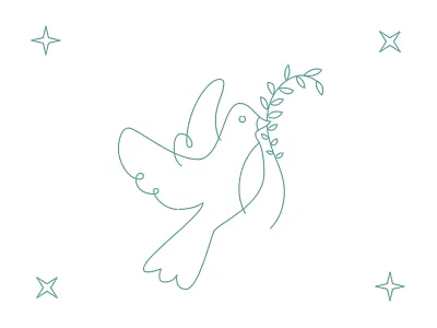 peace holiday illustration