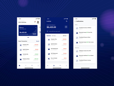 Wallet card finance ui wallet