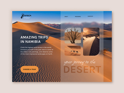 Travel agency landing page travel travel agency ui ux web design путешествия