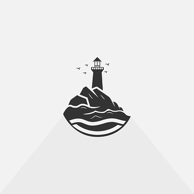 Lighthouse Logo art brand branding clean design doodle drawing graphic design illustration light lighthouse lighthouse logo logo marks motion graphics sailor sea simple ui vector