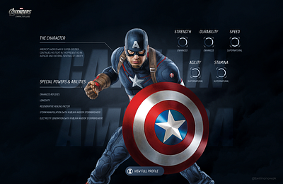 The Avengers Character Guide avengers design the avengers ui web design