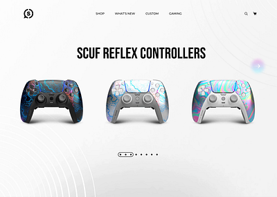SCUF REFLEX controllers design e commerce motion design product design ui web design webshop