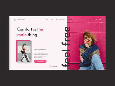 Clothing store clothing shop clothing store landing page showroom style ui ux web design магазин одежды стиль шоурум