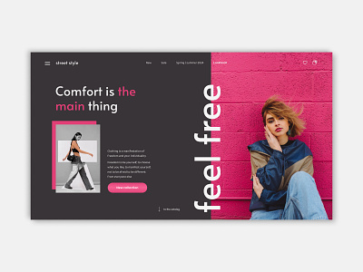 Сlothing store clothing shop clothing store landing page showroom style ui ux web design магазин одежды стиль шоурум