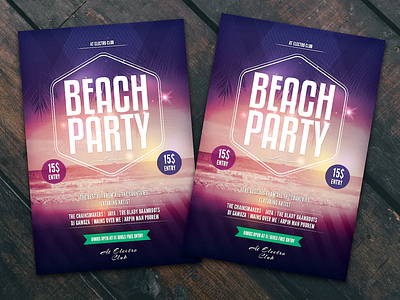 Beach Party Flyer Poster beach party business flyer corporate corporate flyer flyer flyer artwork flyer design flyer party flyer poster flyer template graphic design logo poster poster art