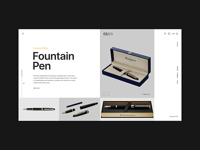 Fountain Pen - Product page craftedwithcare creativeweb designinspiration digitalartistry digitalcraftsmanship dribbbleshowandtell elegantdesign fountainpen inkandpixels interactiondesign penandpixel penenthusiast techandtradition ui userexperience uxdesign webdesign websiteconcept writingcommunity