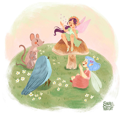 Enchanted Song book illustration characterdesign characters childrens book illustration