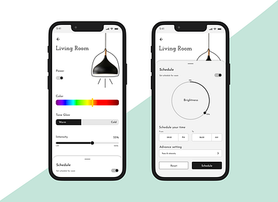 Smart Home- Settings dailyui design light smarthome ui ux