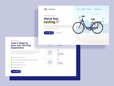 Bicycle subscription provider website FAHRRADABO. 8 speed gears adobe xd bicycle city independently cycling development agency drive enjoy life experience fahrradabo figma studio free package fun graphic design maintenance repairs riding touring web design wordpress website