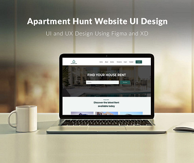 Apartment Hunt Website UI Design branding figma graphic design ui uiux