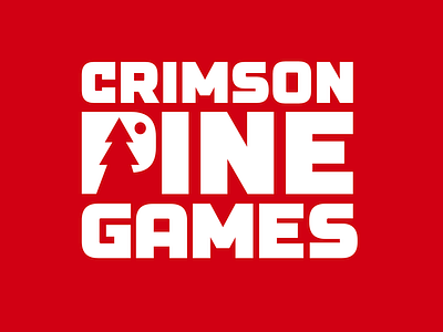 Crimson Pine Games logo branding crimson filip game gamedev games graphic komorowski logo logotipo logotype magic pine rebranding typo vactor