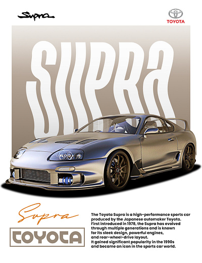 Supra poster design 🔥 car poster design graphic design photoshop poster design supra