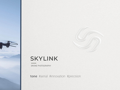 Skylink aerial brand design branding design drone graphic design innovation logo logo design photogrpahy precision symbol