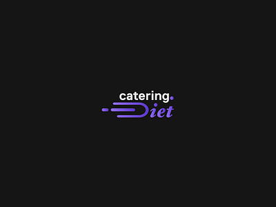 catering.diet logotype for food delivery company branding delivery design figma food food delivery graphic design illustrator logo logotype typography ui uiux ux vector