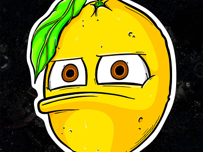 Ramon branding character design drawing face fruit graphic design illustration lemon sunfyre sunfyretv vector