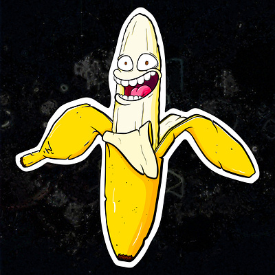 Banana banana branding character design drawing face fruit illustration sunfyre sunfyretv vector yellow