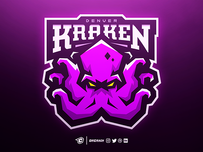 Kraken Logo brand branding drcrack kraken logo mascot