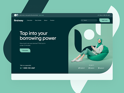 Lendeasy® branding clean design financial form green identity illustration landing logo marketing minimal modern product promo shapes site ui ux web