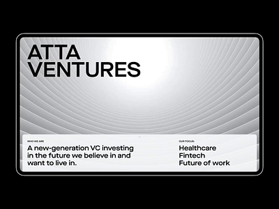 Atta Ventures: Website branding digital graphic design logo mobile startup vc vc fund venture venture capital web webdesign website