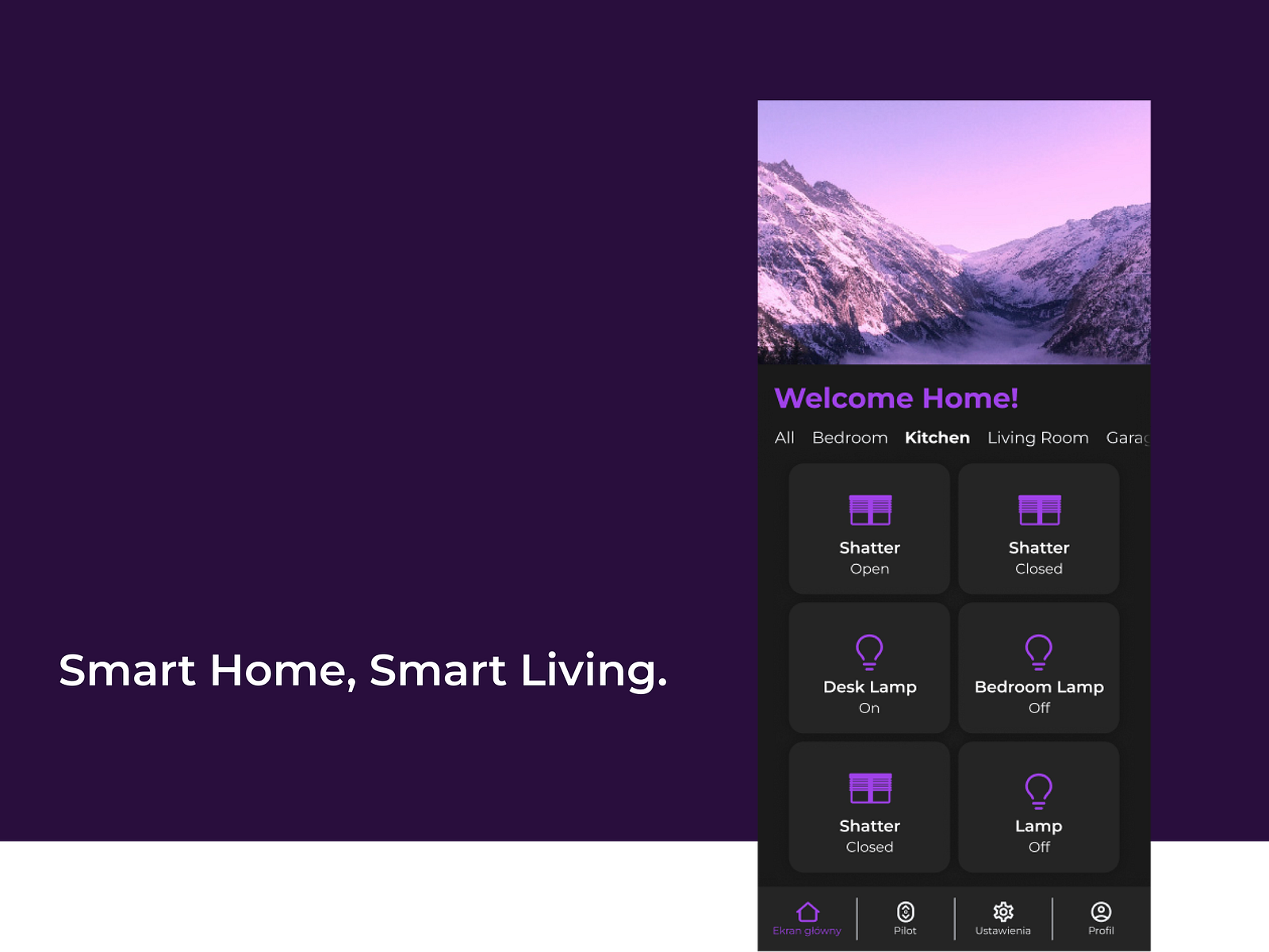 Smart Home App by Ewelina Nawotczynski on Dribbble