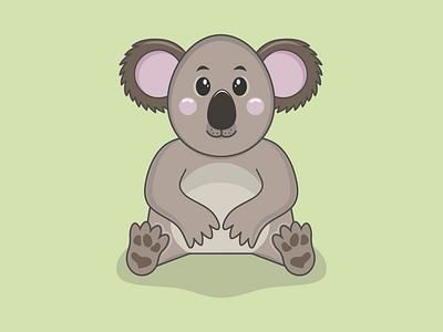 Koala adobe illustrator animal cartoon character cartoonish character design graphic design illustration koala nice ui vector