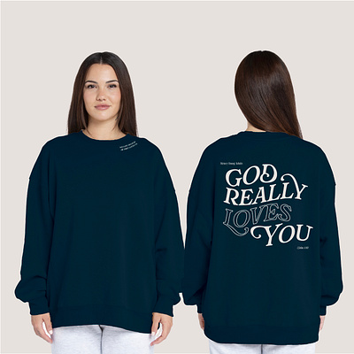 God Really Loves You christian church churchgraphics design faith god gospel graphic design illustration logo merch ui