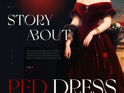 Red Dress fashion figma red ui web
