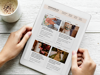 Weddingblog graphic design ui