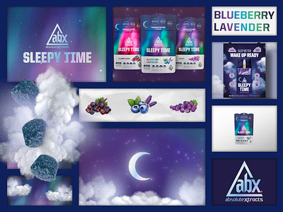 ABX Sleepy Time 3d animation branding graphic design illustrations packaging