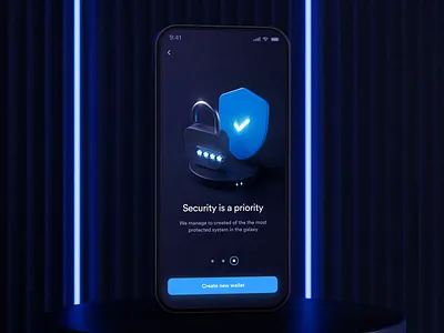 Crypto App Onboarding 3d animation app assets coins crypto crypto wallet cryptocurrency design finances fintech interface mobile money onboarding setup ui ux wallet web3