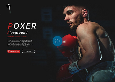 poxer landing page ui