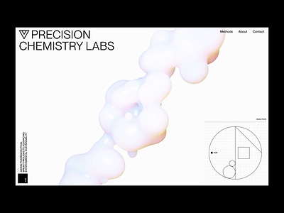 Precision Chemistry 3d after effects animation blender blobs chemistry gooey graphs lab liquid metaballs milk minimal monoline particles precise spin transition water web design