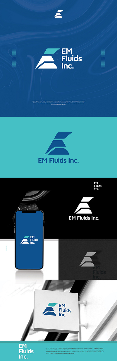 EM Fluids Inc. best bold branding classic clean creative graphic design logo minimal morden simple strong ui unique