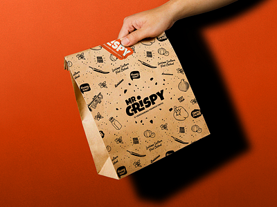 Mr.Crispy • Brand Identity brand brand logo branding design fast food food logo logo design logomark logotype mark symbol visual identity