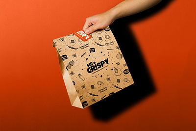 Mr.Crispy • Brand Identity brand brand logo branding design fast food food logo logo design logomark logotype mark symbol visual identity