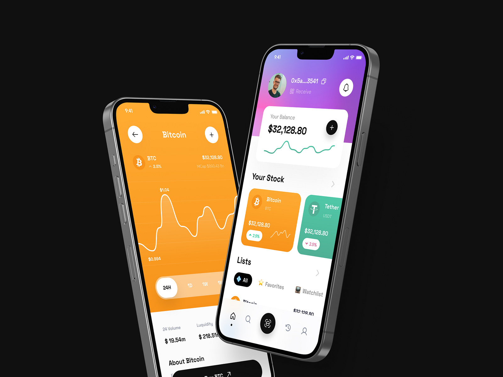 Crypto wallet ui ux by Salt on Dribbble