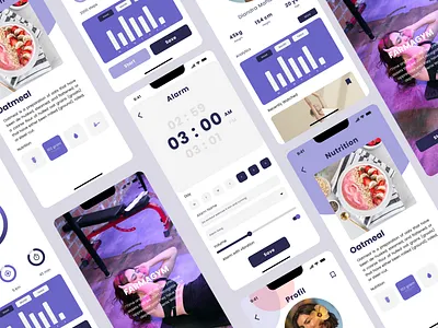 Track Your Workout With Farmagym Application application mobile ui